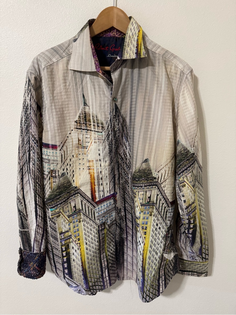 Robert Graham The Harding Long Sleeve Button Down Flip Cuff Embellish 439/762-L